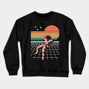 Retro Astronaut Crewneck Sweatshirt